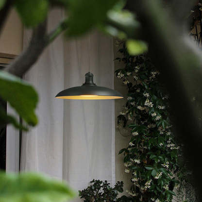 Scandinavian Waterproof Steel Round Pendant Light