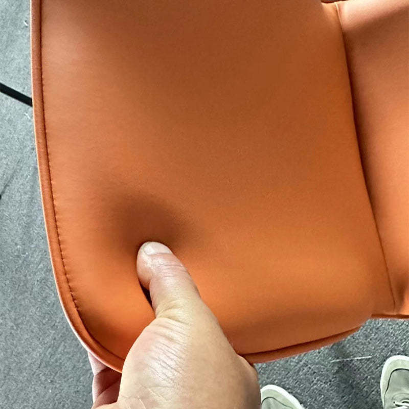 Minimalist Leather Steel Dining Chair