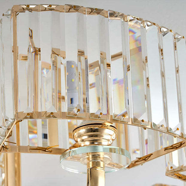 Modern Crystal 6/8/10/12-Light Flush Mount