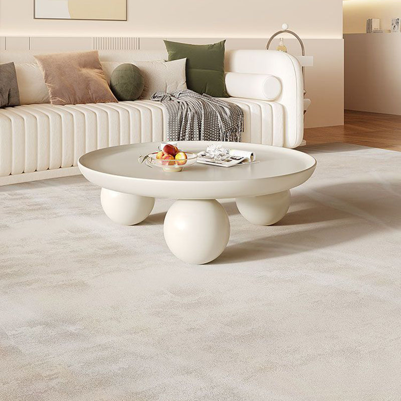 Contemporary Disc Orb Metal Coffee Table