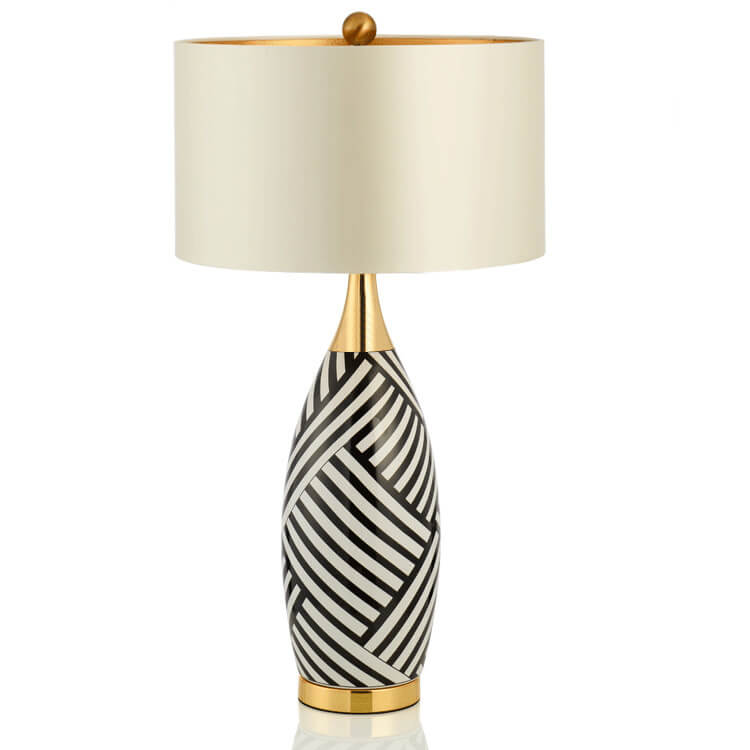 Nordic Vintage Ceramic Metal Table Lamp