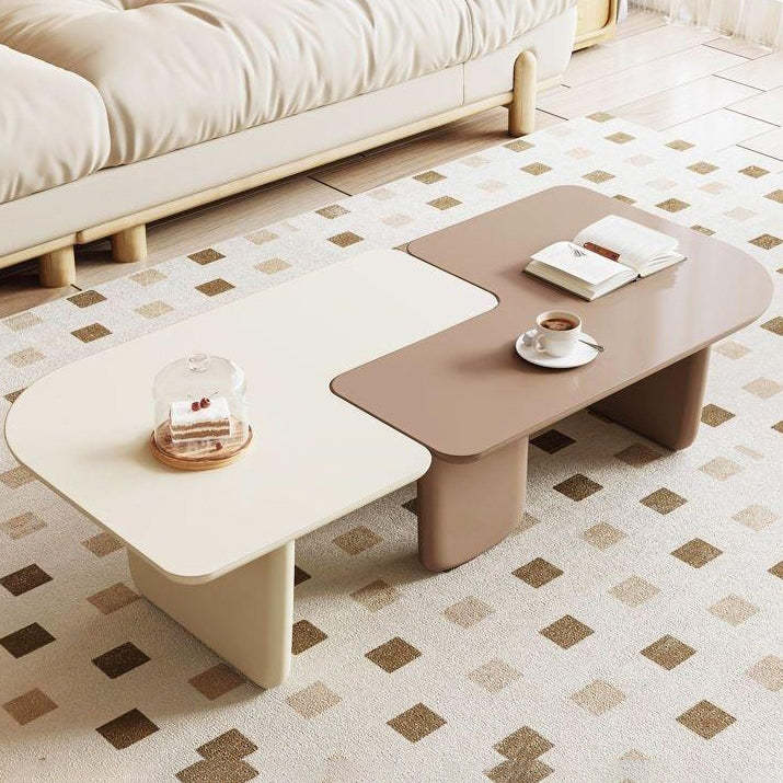 Minimalist Combinable Square Coffee Table — Single Table - White