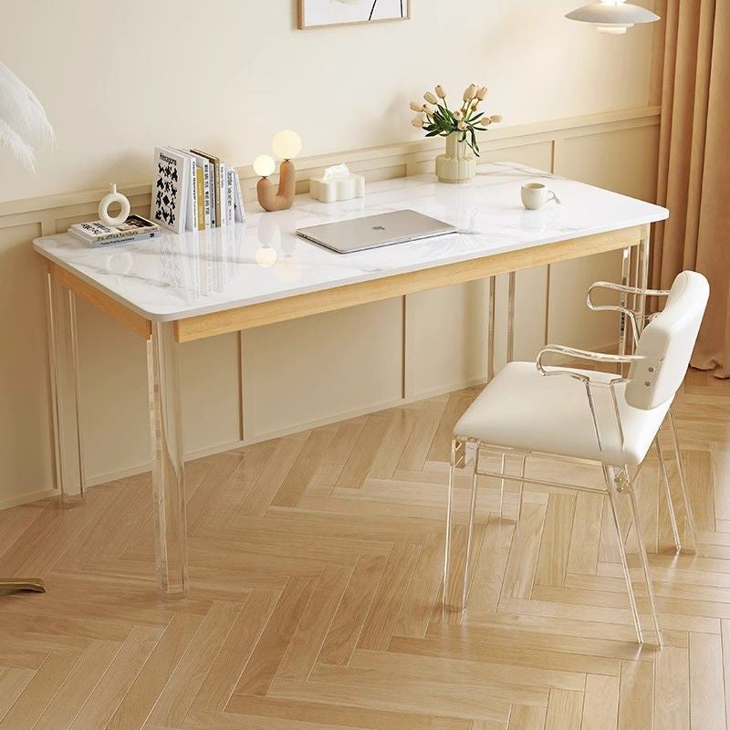 Minimalist Lambswool Acrylic Vanity Stool
