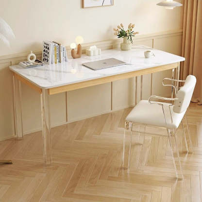 Minimalist Lambswool Acrylic Vanity Stool