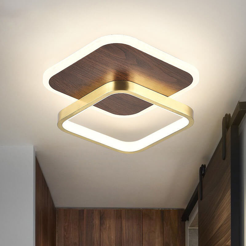 Minimalist Aluminum Circular LED Ceiling Light
