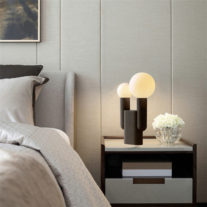 Modern Minimal Cactus Resin Table Lamp