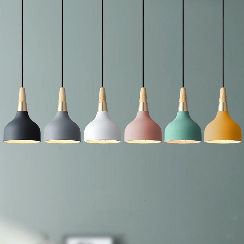 Modern Macaron Disc Art Pendant