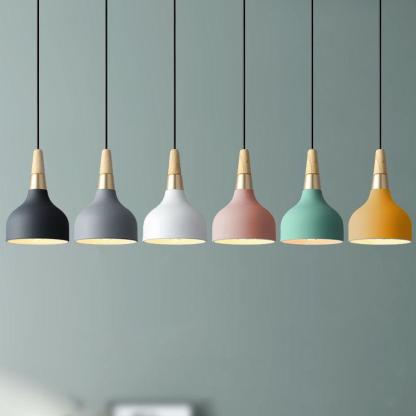 Modern Macaron Disc Art Pendant