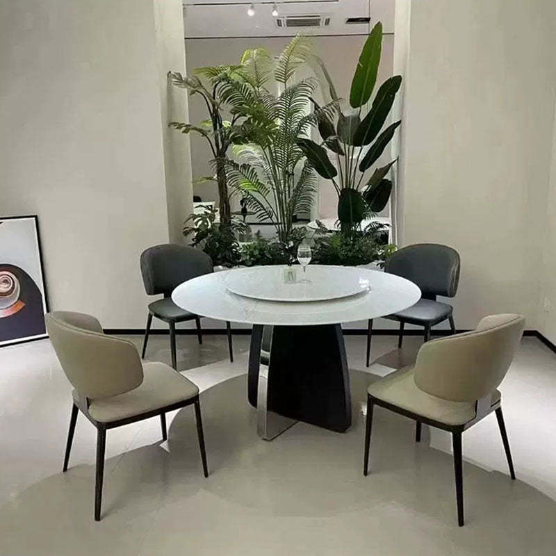 Modern Luxury Leather Iron Chair