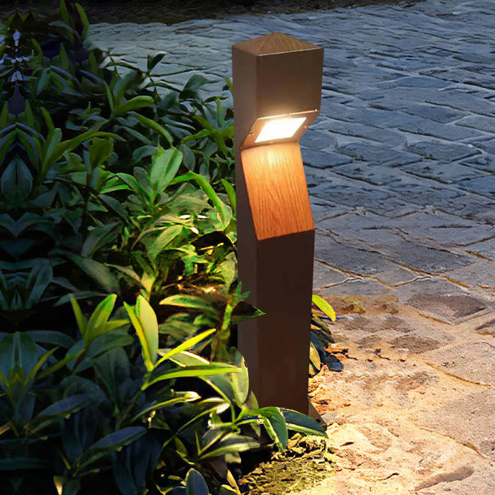 Chinese Steel Aluminum Irregular Column LED Landscape Light