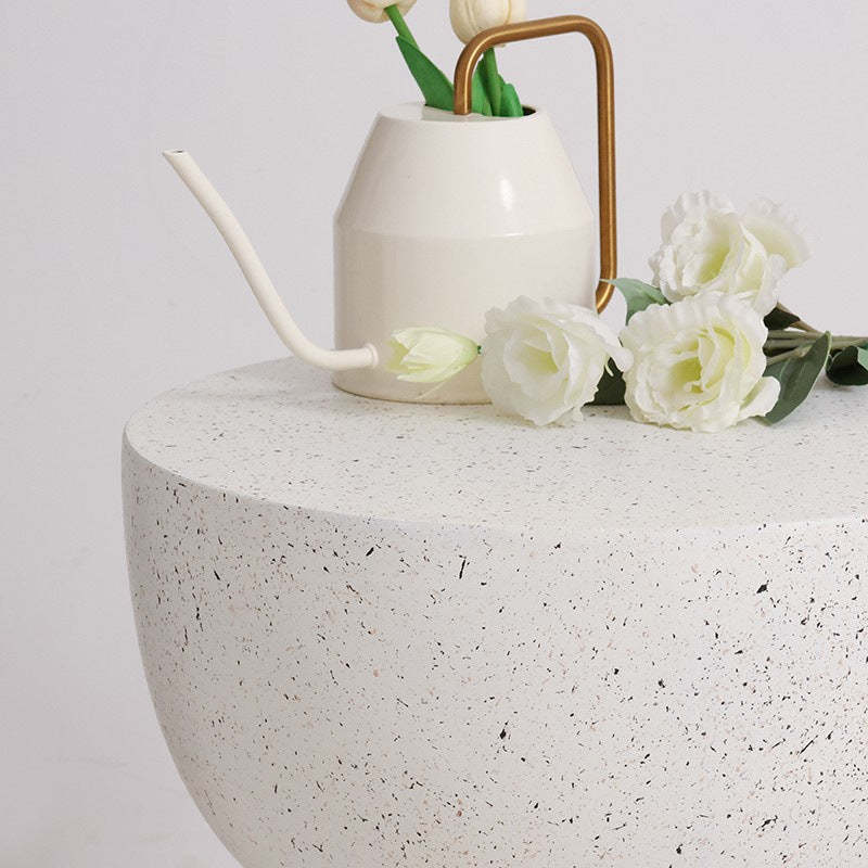 Nordic Round Magnesium Oxide End Table