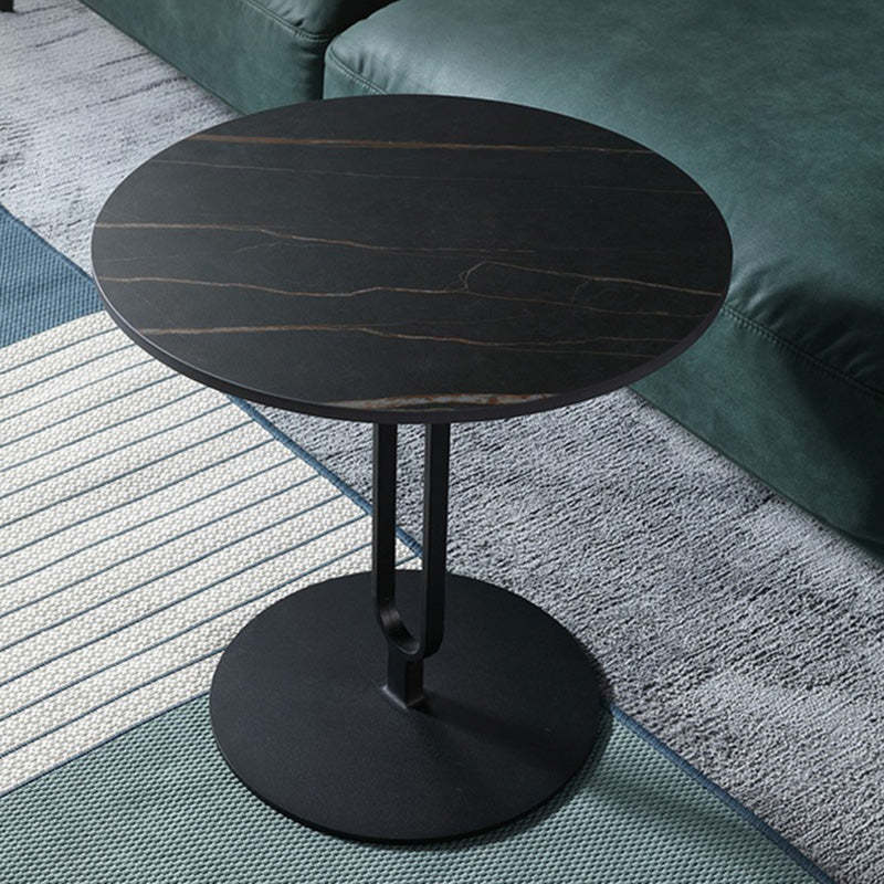 Minimalist Marble Steel Three-Leg Coffee Table
