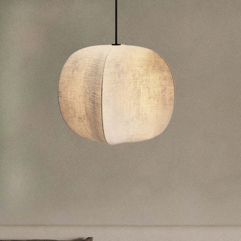 Japanese Zen Silk Lantern Pendant Light