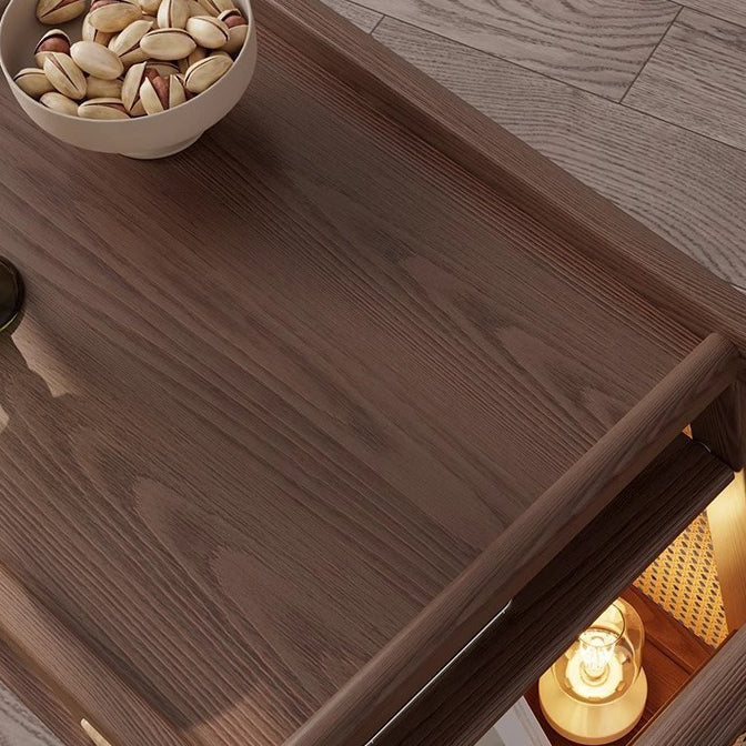 Traditional Farmhouse Trolley End Table