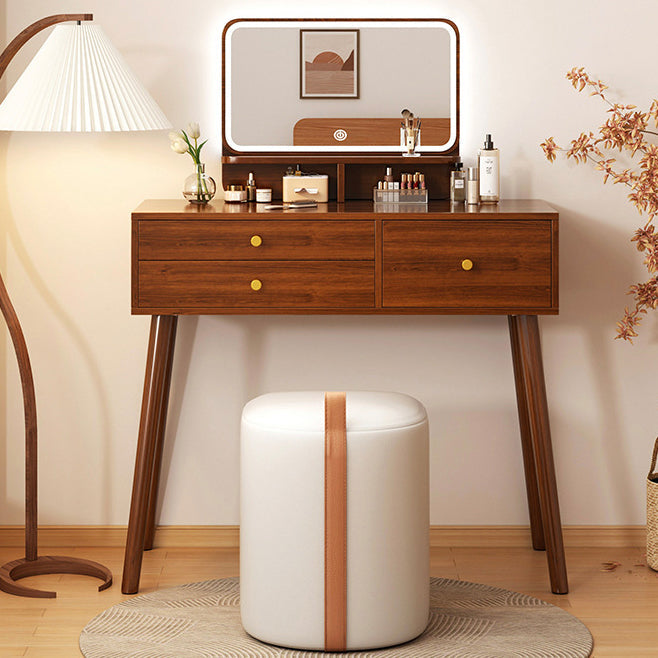 Nordic Leather Cylinder Vanity Stool