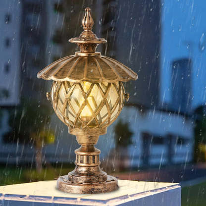 European Lotus Column Outdoor Landscape Light