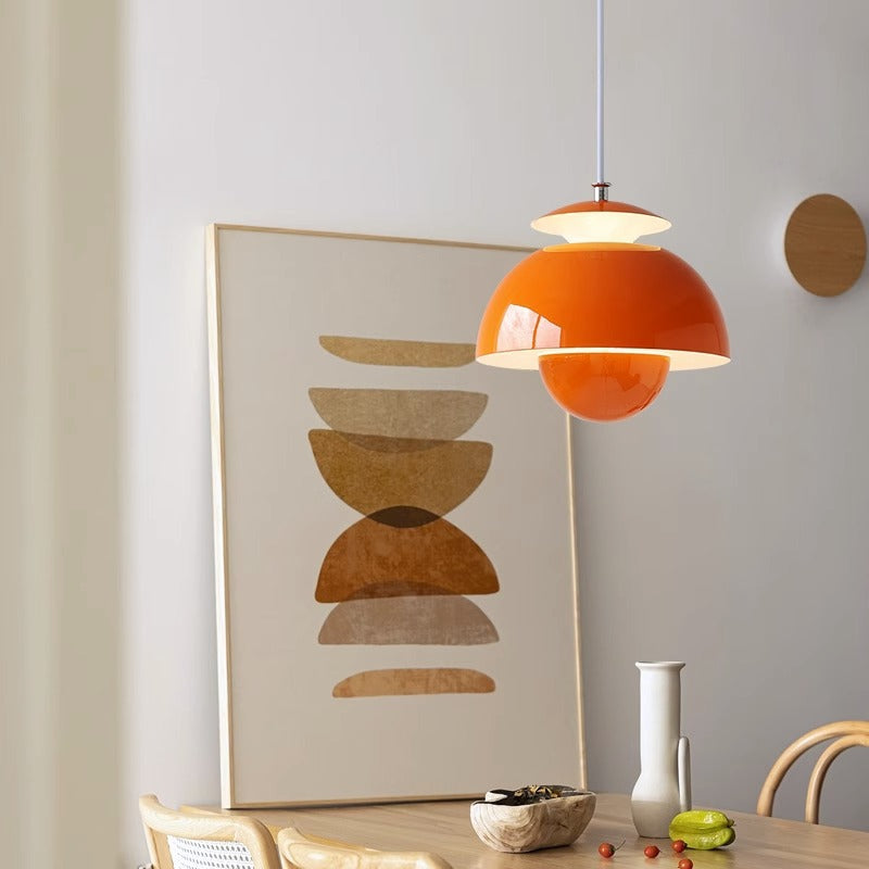 Nordic Iron Aluminum Flower Bud LED Pendant Light