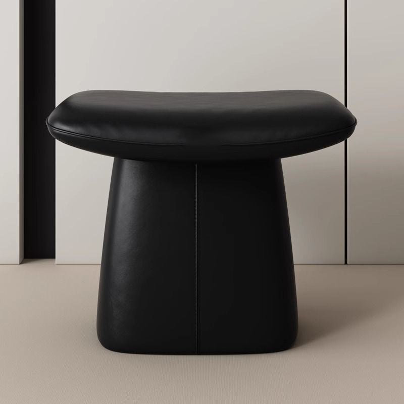 Minimalist Microfiber Leather Vanity Stool