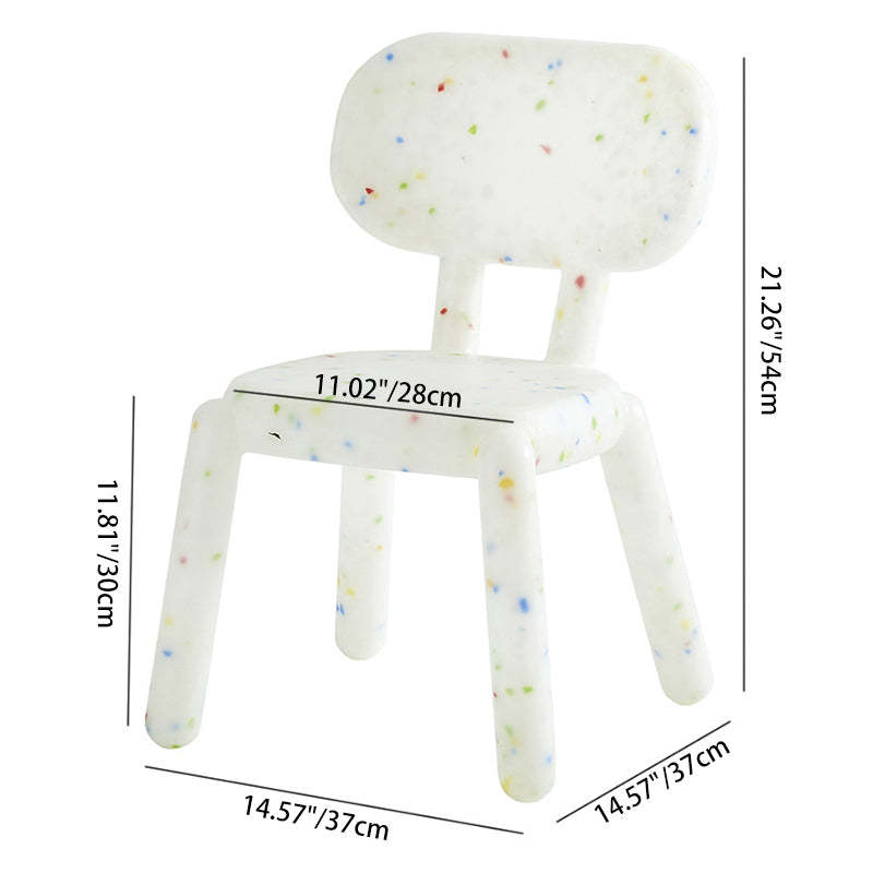 Nordic Plastic Cartoon Low Stool — Pink