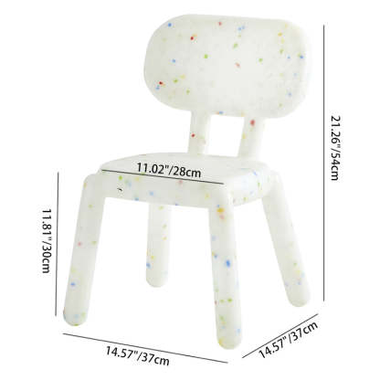 Nordic Plastic Cartoon Low Stool — Pink