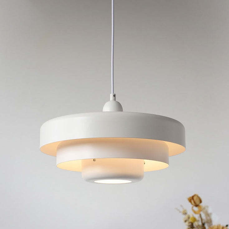 Nordic Vintage Multi-Layer Metal Pendant Light