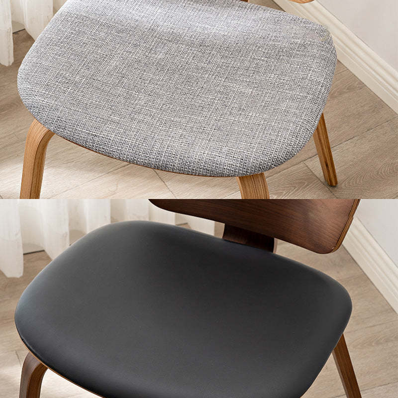 PU Leather Wood Dining Chair