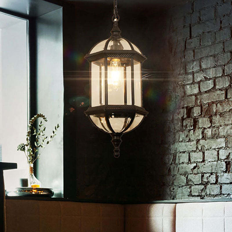 Retro Hexagonal Lantern Aluminum Waterproof