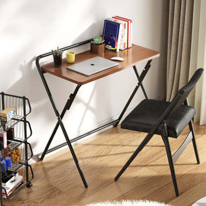 Minimalist Steel Wood Study Side Table