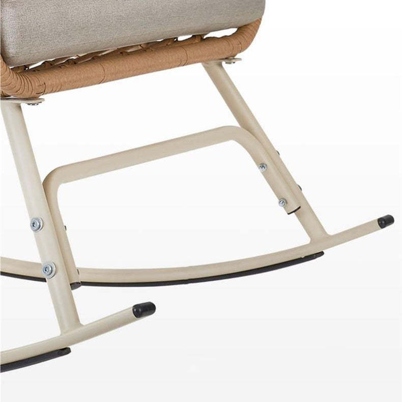 Chinese Rattan Steel Cushion Recliner