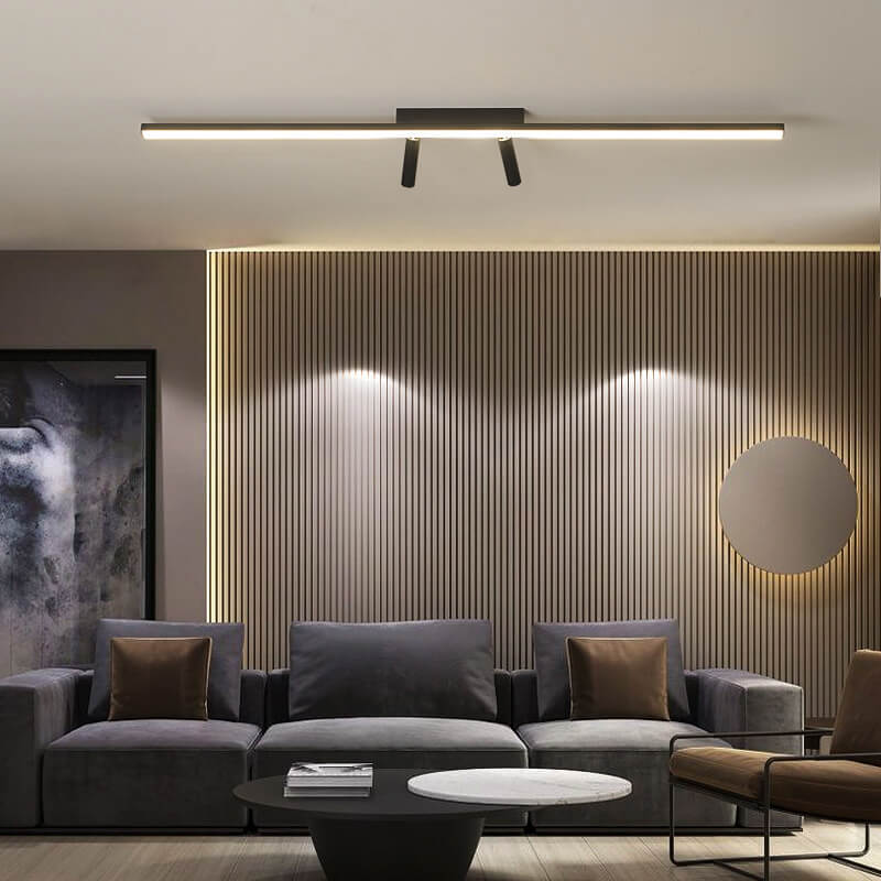 Nordic Acrylic Strip Track Spotlight LED Flush Ceiling Light