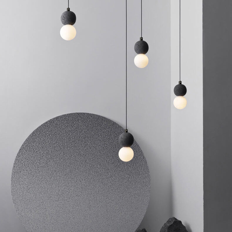 Scandinavian Orb Terrazzo Pendant Light