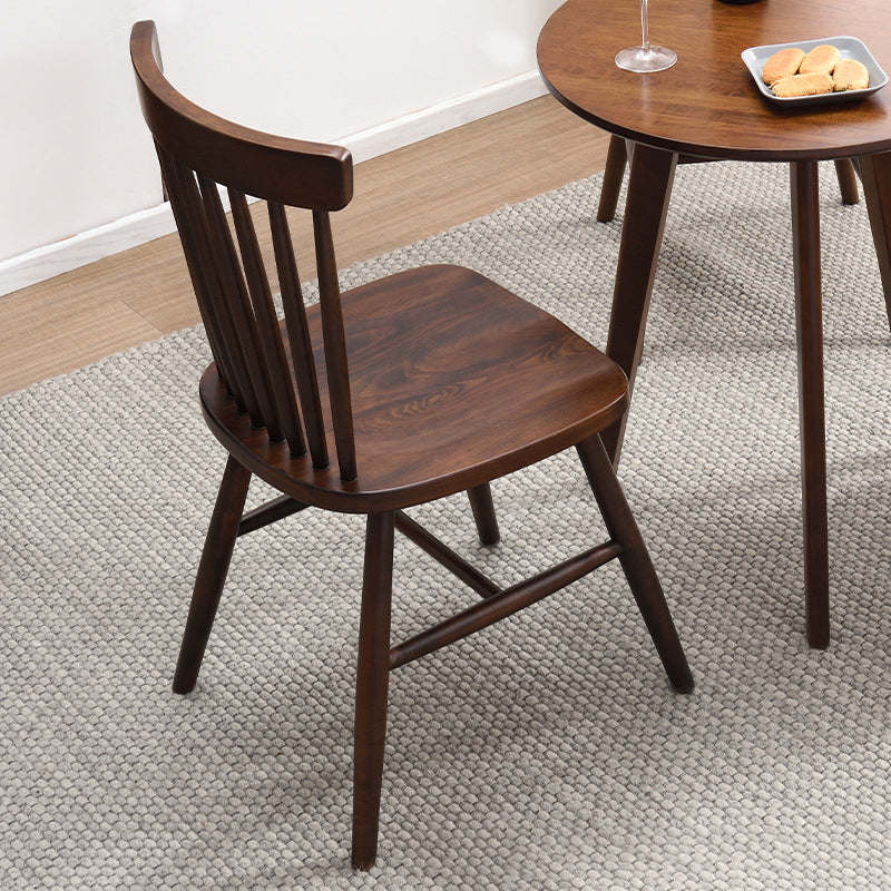 Japanese Solid Wood Dining Chair — Original Wood Color