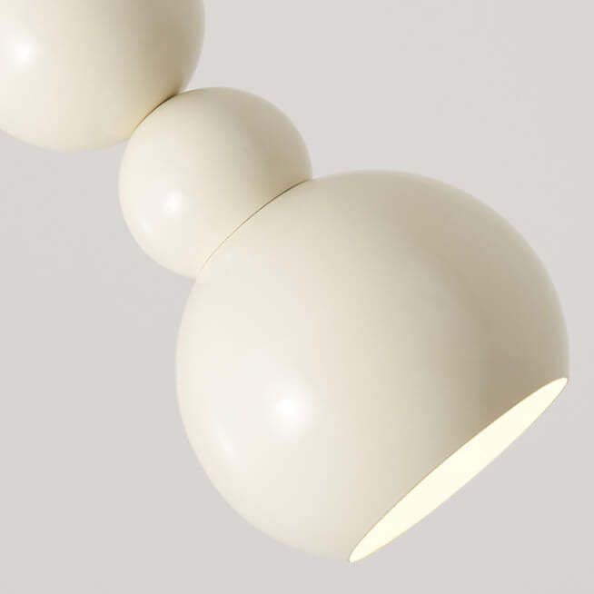 Cream Iron Gourd Skewer Chandelier