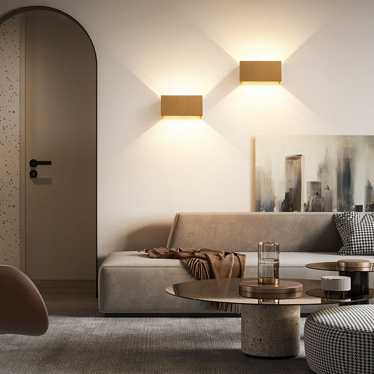 Nordic Aluminum Square Beam Reading Wall Sconce