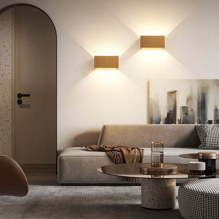 Nordic Aluminum Square Beam Reading Wall Sconce