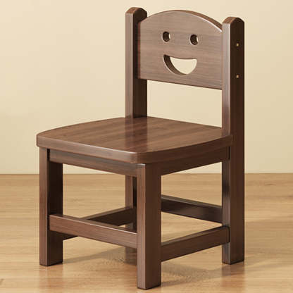 Vintage Smile Wood Curved Dining Chair