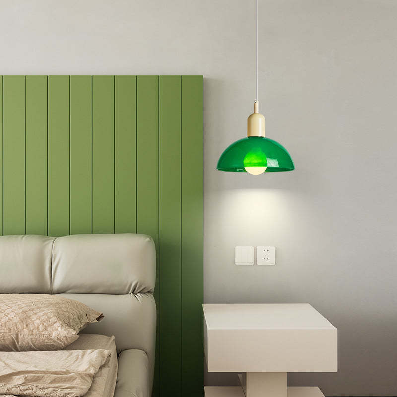 Minimalist Glass Hemisphere Pendant Light
