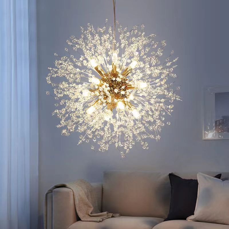 Scandinavian Dandelion Crystal Chandelier