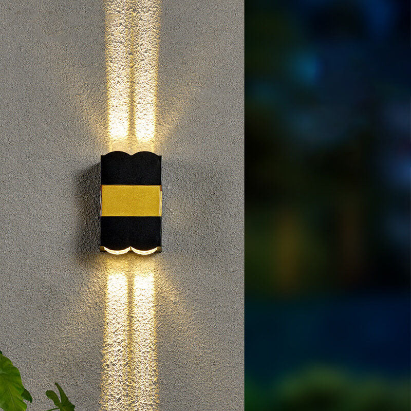 Modern Aluminum Glass Outdoor Wall Sconce
