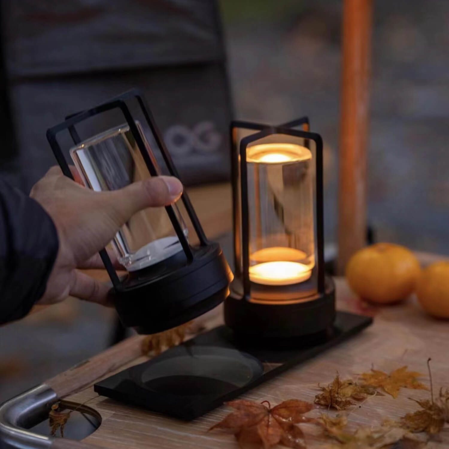 Nordic Vintage Aluminum Acrylic USB Rechargeable Night Light