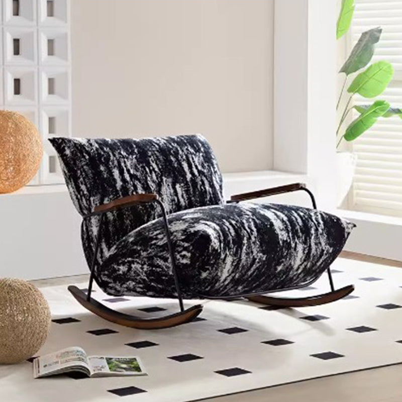 Retro Fabric Iron Shake Accent Chair
