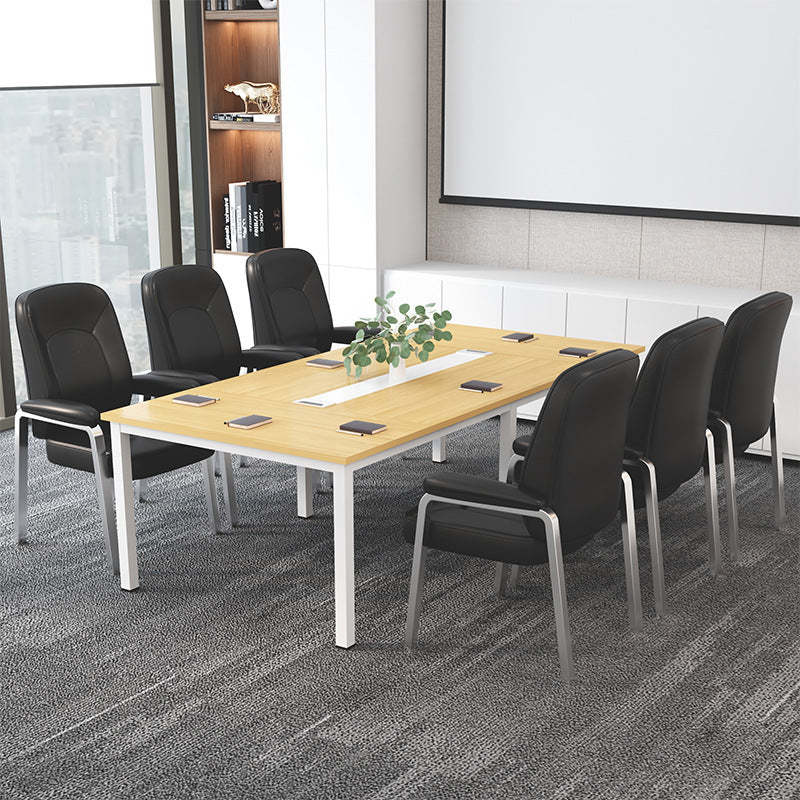 Minimalist Leather Stainless Steel Dining Chair — Foam Sponge / Black