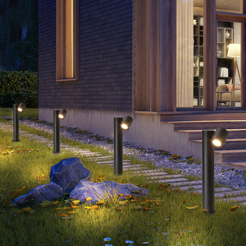 Minimalist Tempered Glass Aluminum Ground Light