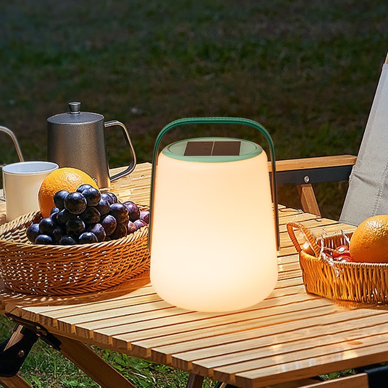 Minimalist Solar Leather Lantern Light