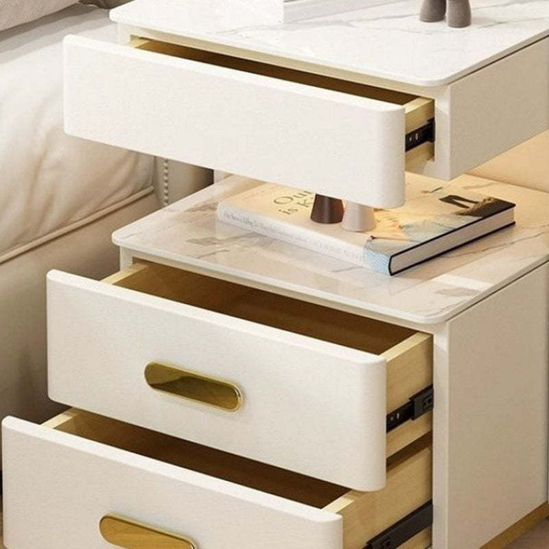 Contemporary Rock Nightstand 2-Drawer