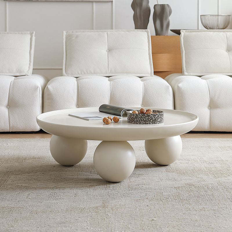 Contemporary Disc Orb Metal Coffee Table