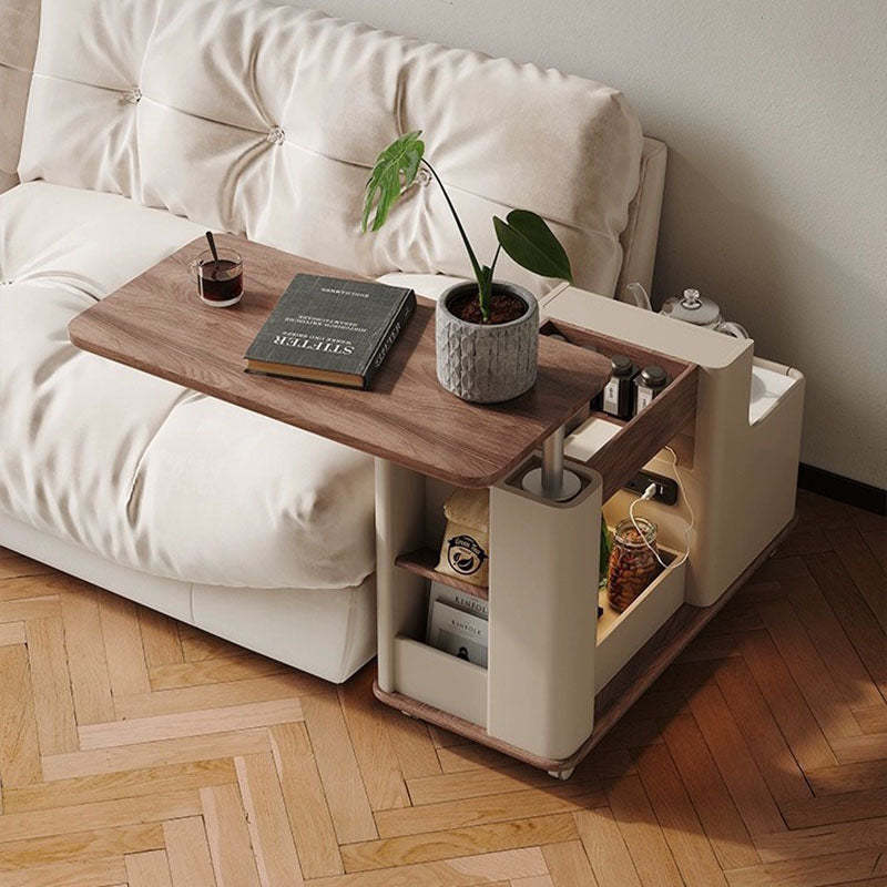 Modern Eclectic Rock Coffee Table 3-Tier — Wood
