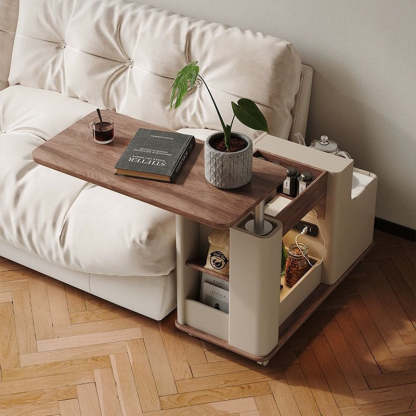 Modern Eclectic Rock Coffee Table 3-Tier — Wood