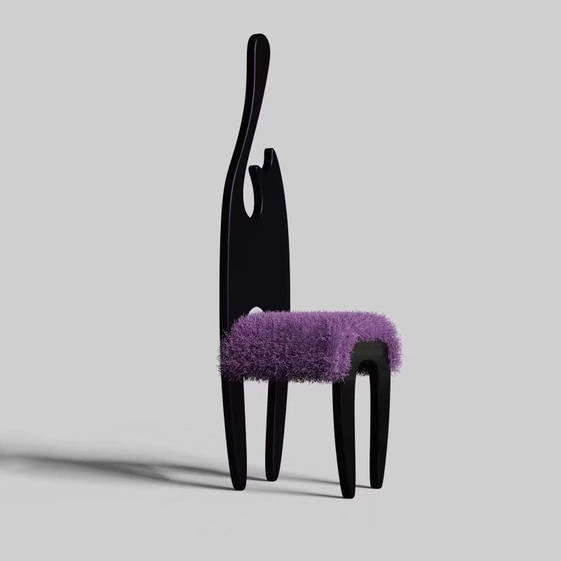 Cat Wood Fabric Chair