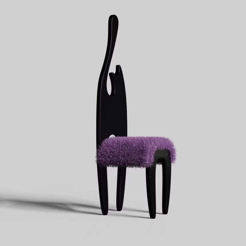 Cat Wood Fabric Chair